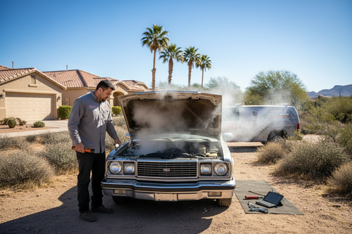 Mobile Mechanic Overheating Engine Arizona Neighborhood
